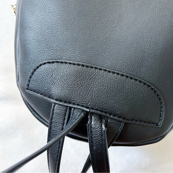 Forever 21 Mini faux Leather Backpack Purse Black - Picture 8 of 14